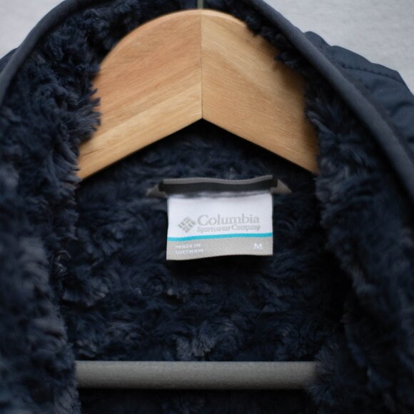 Columbia Copper Crest Quilted Vest Women’s M 💙 Sherpa Lined Insulated Blue - Picture 5 of 6